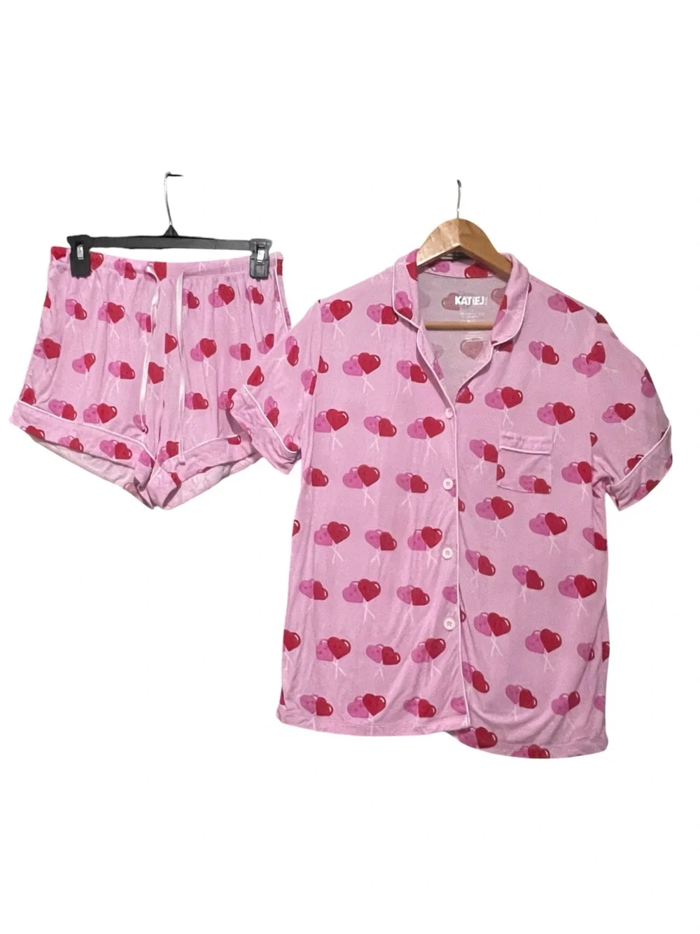TWEEN LYNN PRINT SHORTS LOUNGE SET M (10)